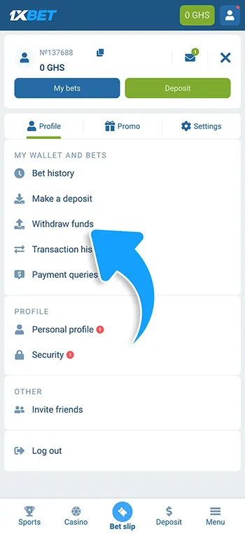Step 4-6 - Choose method and enter amount