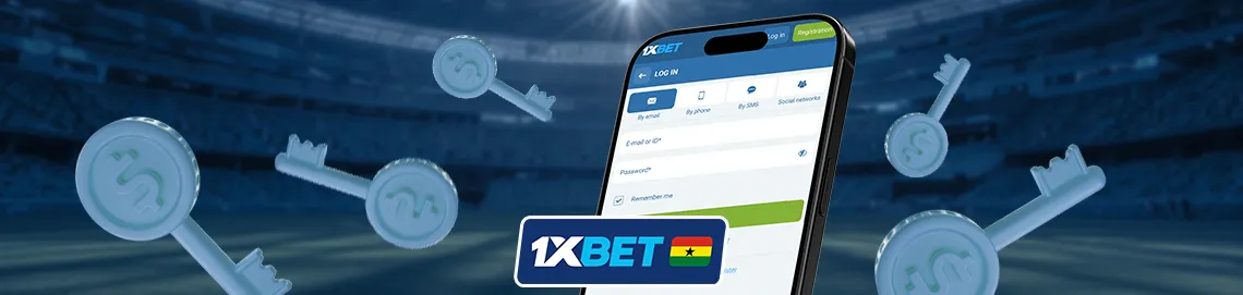 1xBet login page