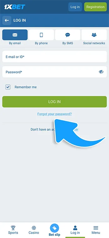 Step 5 - Forgot password